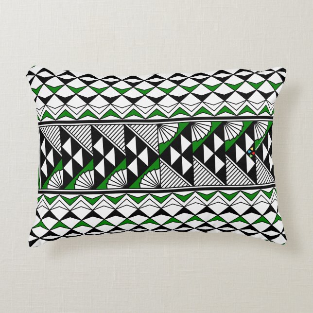 Coussins Décoratifs Soleil et pluie en vert (Devant)