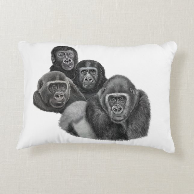 Coussins Décoratifs Son Gorilla Cushion By AGE. Gorilla Life (Dos)