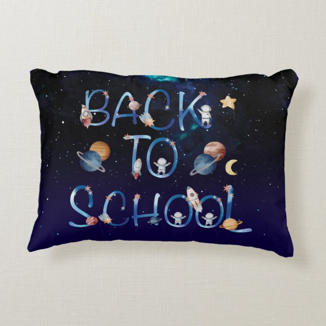 Coussins Décoratifs Space, back to school (Dos)