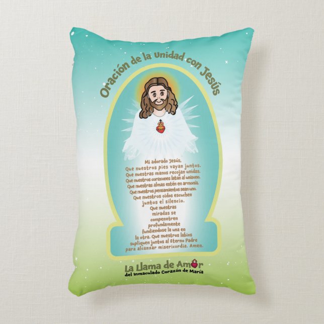 Coussins Décoratifs Spanish Kids FOL Mama Mary Icon + Unity Prayer  (Devant(Vertical))