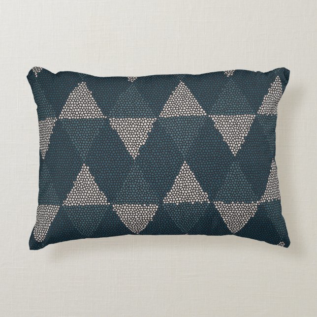 Coussins Décoratifs Stained Glass Blue Diamond (Devant)