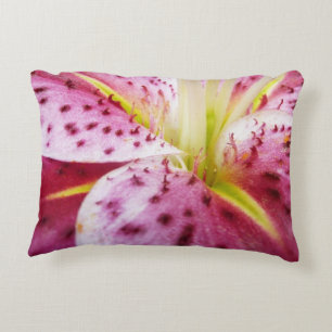 Coussins Décoratifs Stargazer Lily brillant Magenta Floral