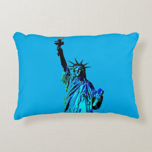 Coussins Décoratifs Statue bleue de Lady Liberty
