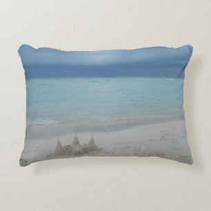 Coussins Décoratifs Stormy Sandcastle Beach Landscape