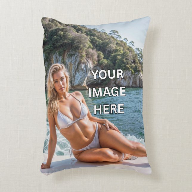 Coussins Décoratifs STYLE ! 🛋️ Ajouter une image ou un accent de text (Devant(Vertical))