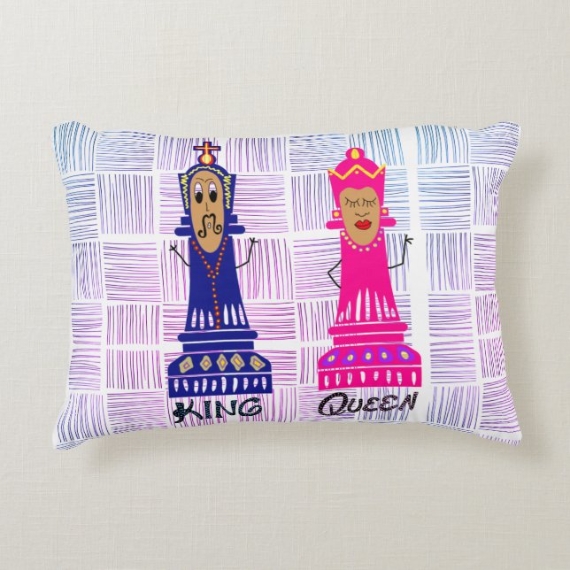 Coussins Décoratifs style échecs (Devant)