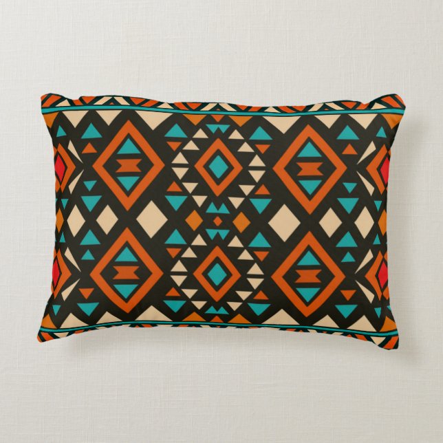 Coussins Décoratifs Style géométrique moderne du Sud-Ouest  (Dos)