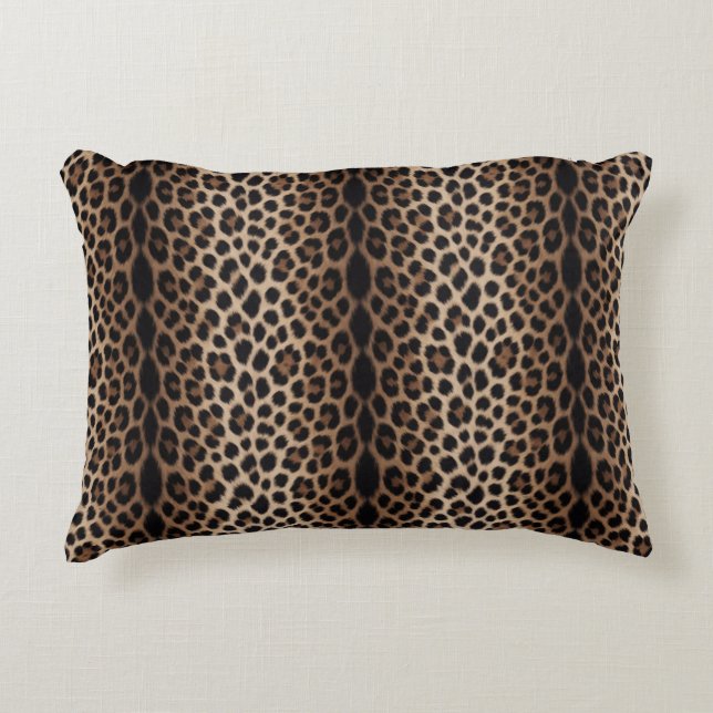 Coussins Décoratifs Style Glamour Imprimé Léopard Chic ✨ (Devant)