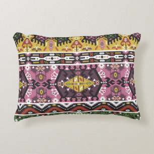 Coussins Décoratifs Style tribal coloré, motif sans couture.