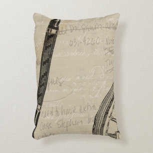Coussins Décoratifs Stylos-plumes et Watchface avec des notes