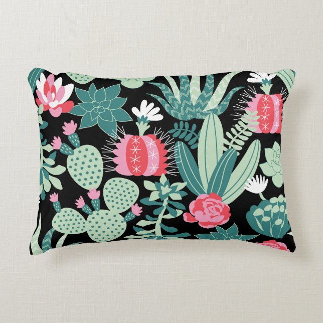 Coussins Décoratifs Succulents de style scandinave Motif sans couture (Devant)