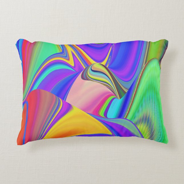 Coussins Décoratifs Summerfeel, Rainbowart 3D Abstrait (Devant)