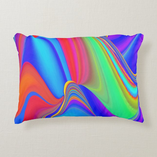 Coussins Décoratifs Summerfeel, Rainbowart 3D Abstrait (Devant)