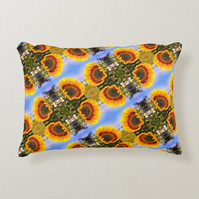 Coussins Décoratifs Sunflower In Sunshine Motif d'art Abstrait (Devant)