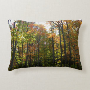 Coussins Décoratifs Sunlit Fall Forest Paysage d'automne