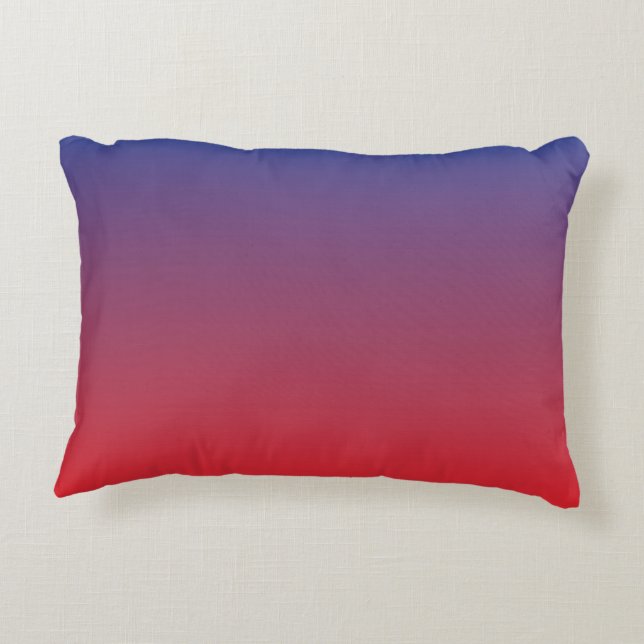 Coussins Décoratifs Sunrise 2 (dégradé bleu rouge) (Dos)