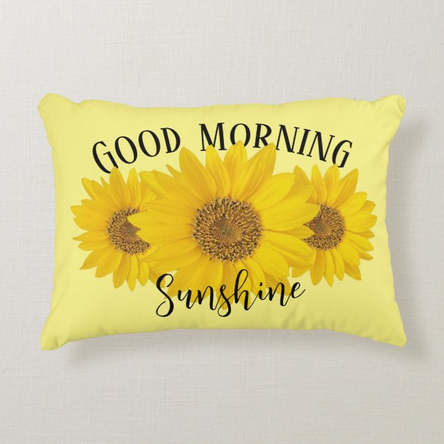 Coussins Décoratifs Sunshine Jaune du matin (Devant)