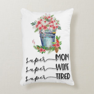 Coussins Décoratifs Super Maman Super Femme Super Fatigué