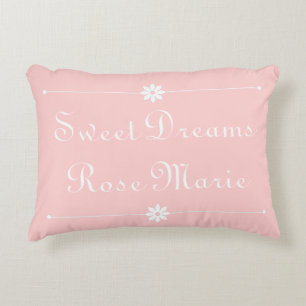Coussins Décoratifs Sweet Dreams sur Baby Pink Personnalisé
