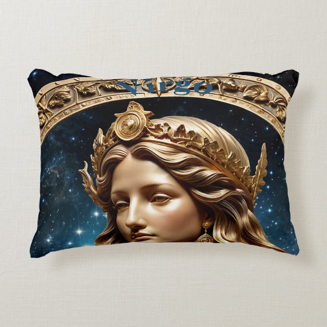Coussins Décoratifs Symbole Virgo du zodiaque (Devant)