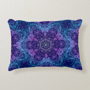 Coussins Décoratifs Symboles de géométrie sacrée en Mandala sans soudu