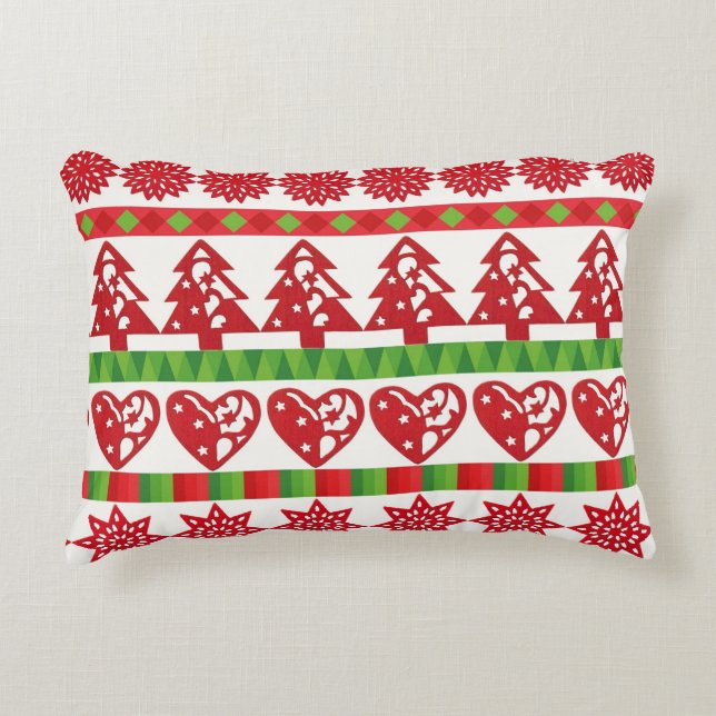Coussins Décoratifs Symboles de Noël (Devant)