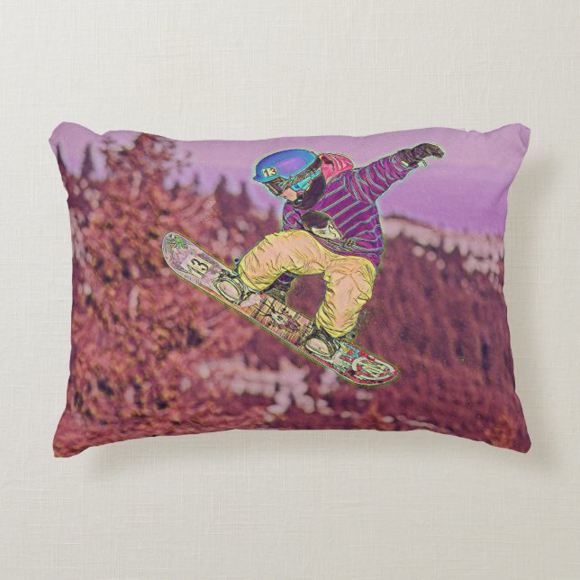 Coussins Décoratifs Tableau de snowboard (Devant)