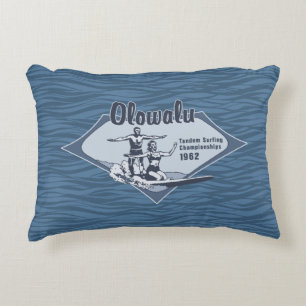 Coussins Décoratifs Tandem Surfing Hawaiian Vintage Surf Design