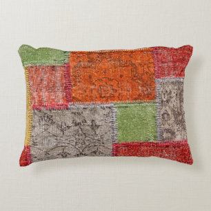 Coussins Décoratifs Tapis asiatique patchwork à Istanbul, Turquie. De