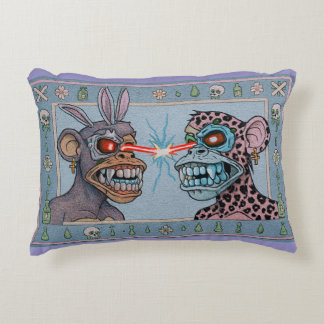 Coussins Décoratifs Tapis Turc-ish de Singes aux Yeux Laser Bleu
