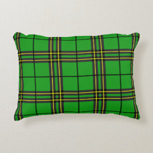 Coussins Décoratifs Tartan jaune vert