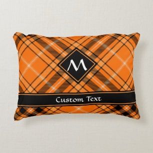 Coussins Décoratifs Tartan orange d'Halloween