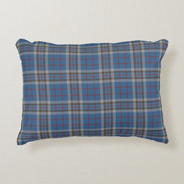 Coussins Décoratifs Tartan rustique rustique gris plaid (Devant)