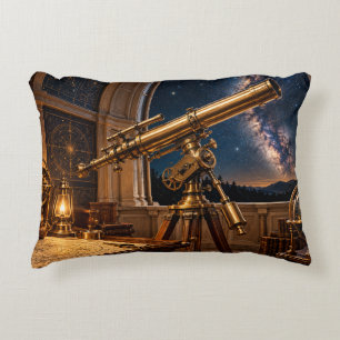 Coussins Décoratifs Télescope doré Observatoire céleste