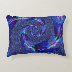 Coussins Décoratifs Téméraire Vibrant Psychédélique Spirale Fractale A