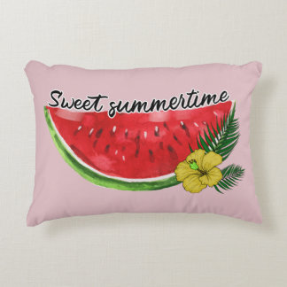 Coussins Décoratifs Temps d'été doux | Watercolor Watermelon