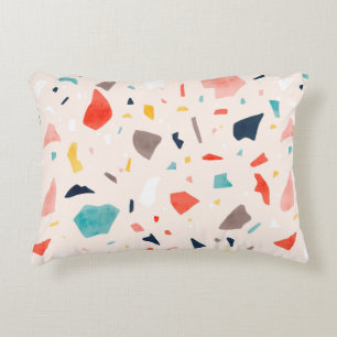 Coussins Décoratifs Terrazzo coloré moderne sans couture motifs avec 