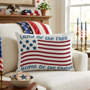 Coussins Décoratifs Terre de libres Maison des braves Patriotique