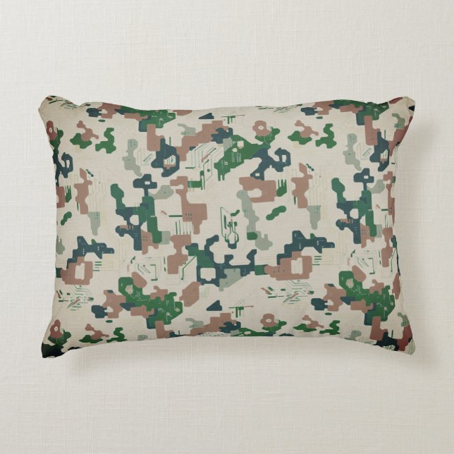 Coussins Décoratifs Terre Pixel Forêt (Devant)