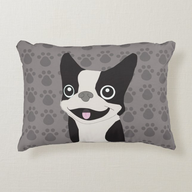 Coussins Décoratifs Terrier de Boston (Devant)