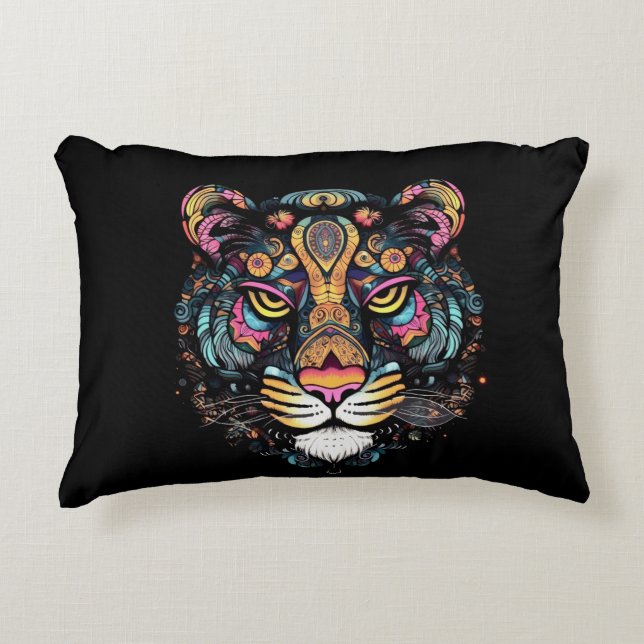 Coussins Décoratifs Tête de tigre  (Devant)