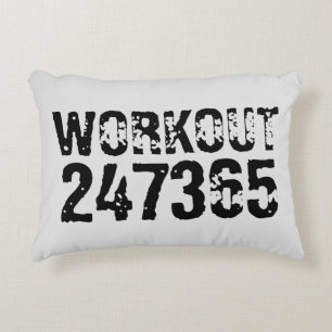 Coussins Décoratifs Texte usé et rayé Workout 247365 noir