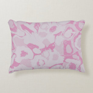 Coussins Décoratifs textile floral rose et blanc