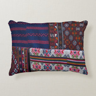Coussins Décoratifs Textiles colorés du Bhoutan