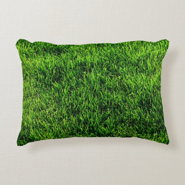 Coussins Décoratifs Texture d'herbe verte d'un terrain de football (Devant)