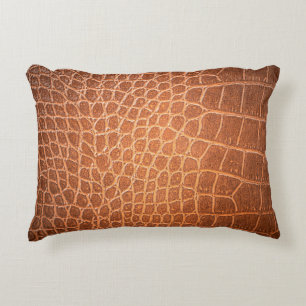 Coussins Décoratifs texture en cuir Brown pour arrière - plan