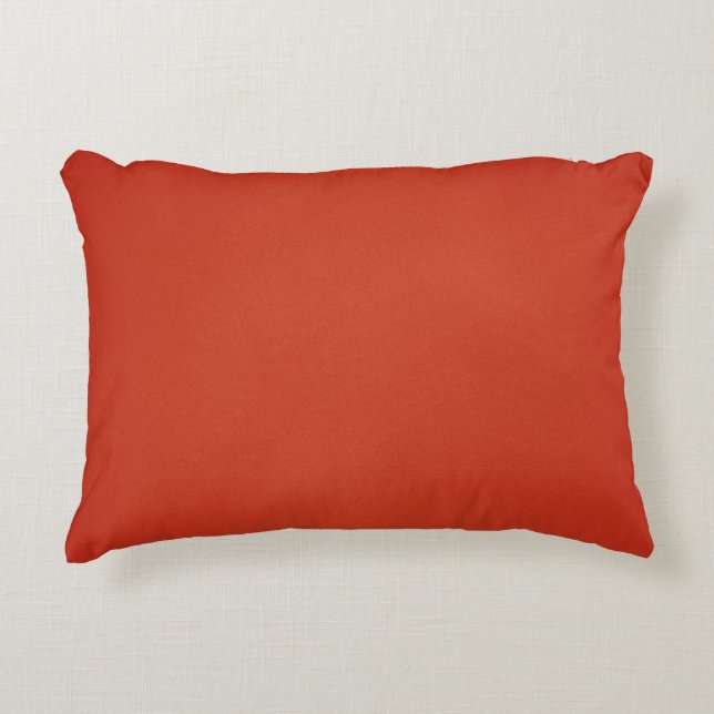 Coussins Décoratifs Texture Grainée Rouge Chaud Moderne (Devant)