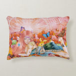 Coussins Décoratifs The Afternoon<br><div class="desc">Everything is pink and warm tones from the background to the young lady hair, pink sky, pink tulips, stufftoys and etc
Art title: The Afternoon
Medium: Mix Media (watercolor, acrylic, and colored pencils on watercolor paper camvas)
Size: 12 x 18 inch
Date: January 19, 2022</div>