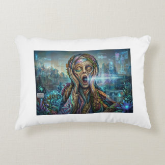 Coussins Décoratifs The Cybernetic Scream – Biomechanical Art Cushion