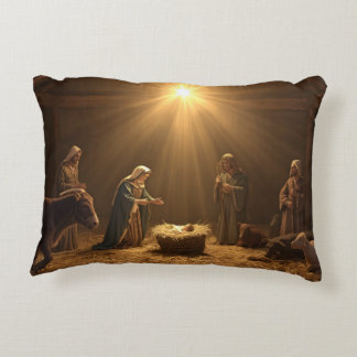Coussins Décoratifs “The Nativity Scene" Christmas Pillow